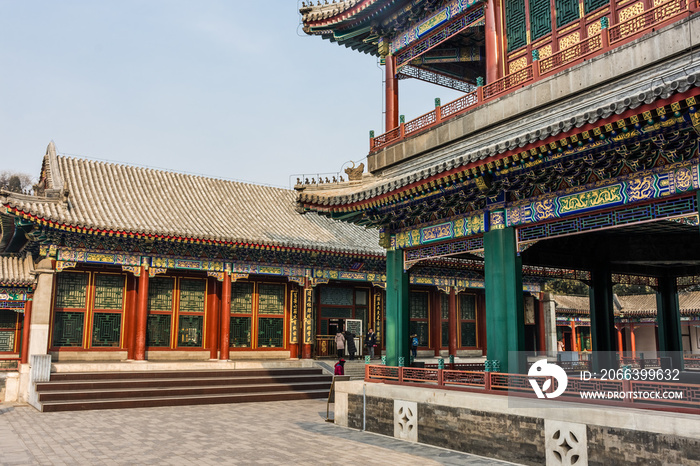 Beautiful view of the Summer Palace of Beijing, China