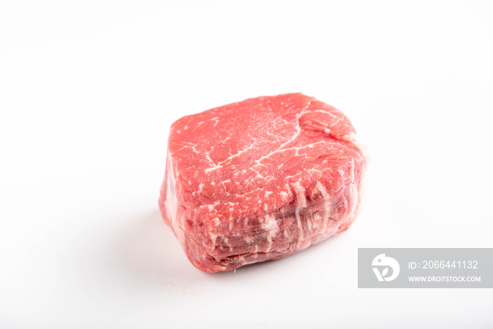 isolated fillet mognon on white background