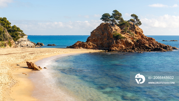 Cap Roig, a Prominent Sea Stack in Costa Brava, Catalonia