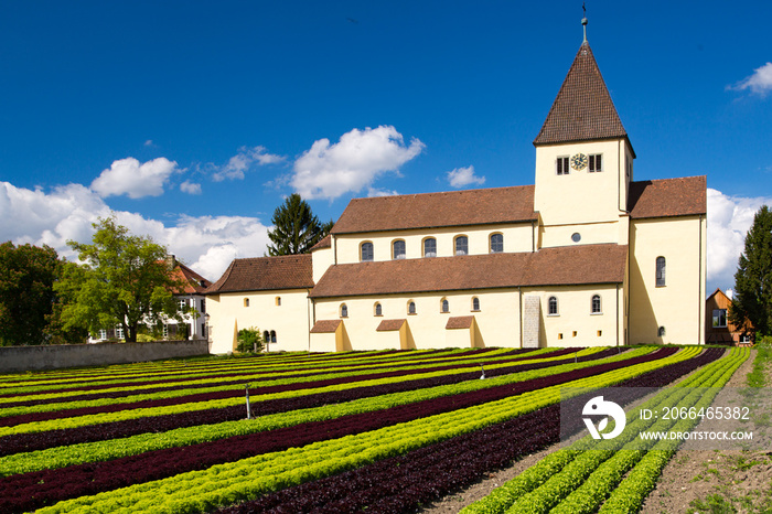 Kirche Sankt Georg in Oberzell auf der Insel Reichenau im Bodensee