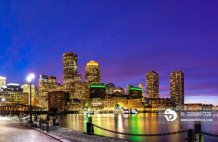 Boston Downtown skylines Bay