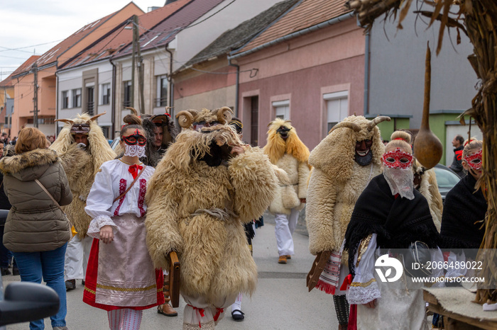 Busojaras (Buso-walking) an annual masquerade celebration of the Sokci ethnic group living in the to