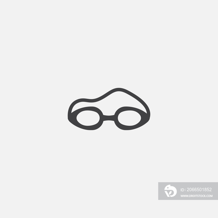 swimming goggles base icon. Simple sign illustration. swimming goggles symbol design from Beach seri