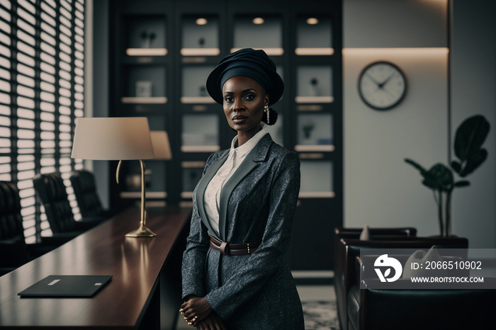 Nigerian woman in an office