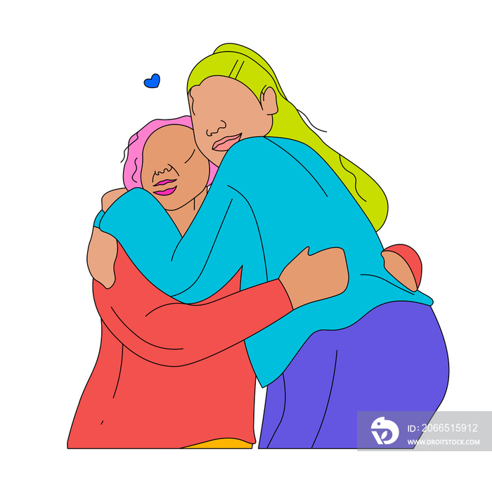 Lola/ grandma and girl hugging (1)