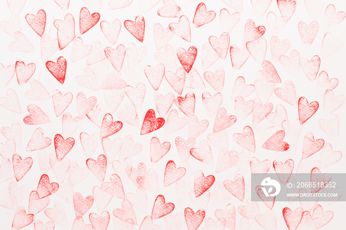 Abstract watercolor heart background. Concept love, valentine day greeting card.