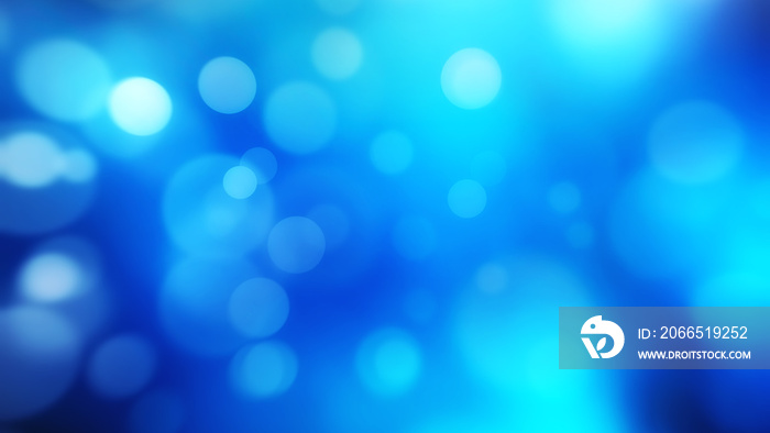 Blue bokeh abstract background