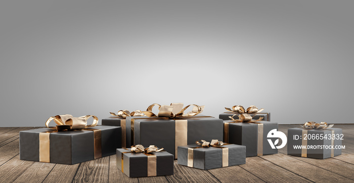 christmas gifts 3d-illustration festive design