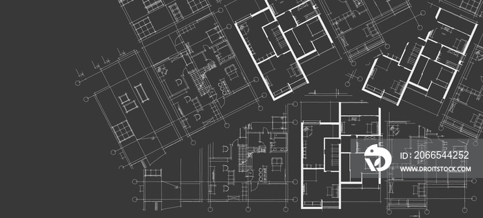 房屋建筑工程草图三维示意图