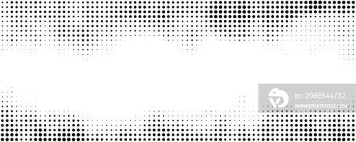 black and white background with halftone dots