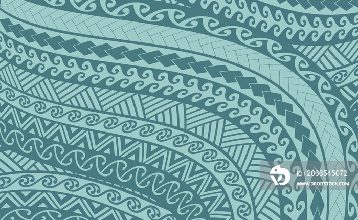 polynesian maori pattern vector illustration wallpaper tile tatto design wave  tribal green 문신도안 건대타