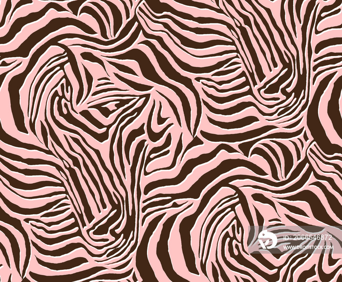 Seamless zebra pattern, animal print.