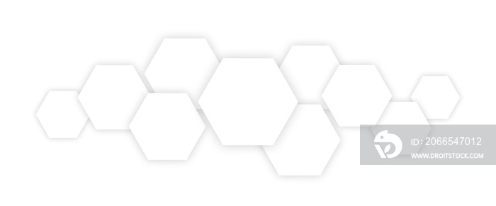 Polygons technology white cells in white background Type 2