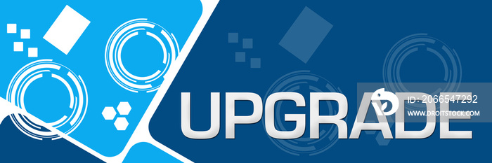 Upgrade Blue Technology Background Rounded Squares