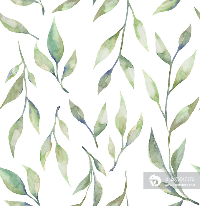 seamless pattern with leaves