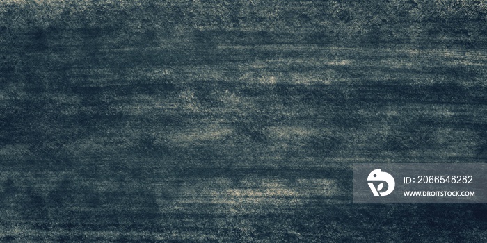 Abstract grunge brush stroke paint on rough paper texture background by dark blue color for backgrou
