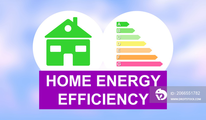 Concept of home energy efficiency