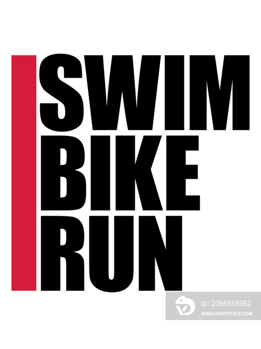 sport logo swim bike run text triathlon marathon ausdauer fitness fahrrad schwimmen fahren rennen la