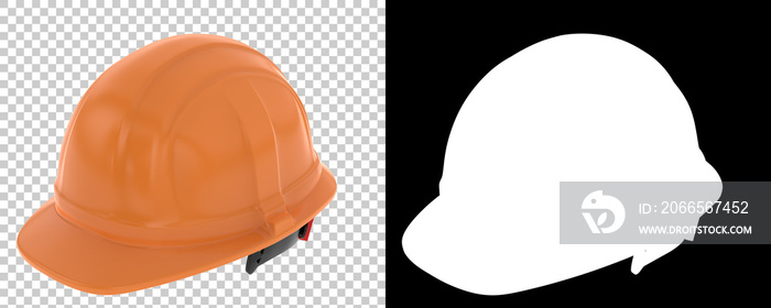 Construction hat isolated on background. 3d rendering - illustration