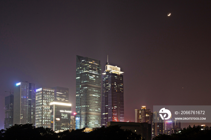 广东省深圳莲花山夜景