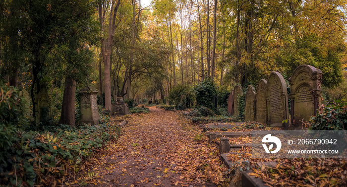 Tombstones of Highgate Cemetery, London