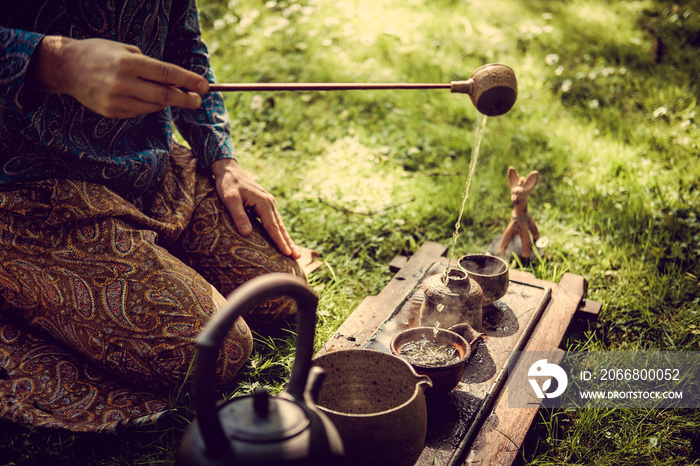 Traditional chinese tea ceremony.