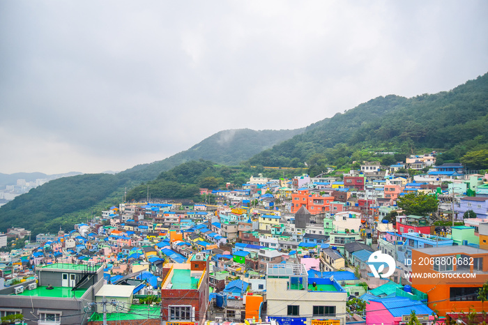 釜山文化村　都市景観　素材