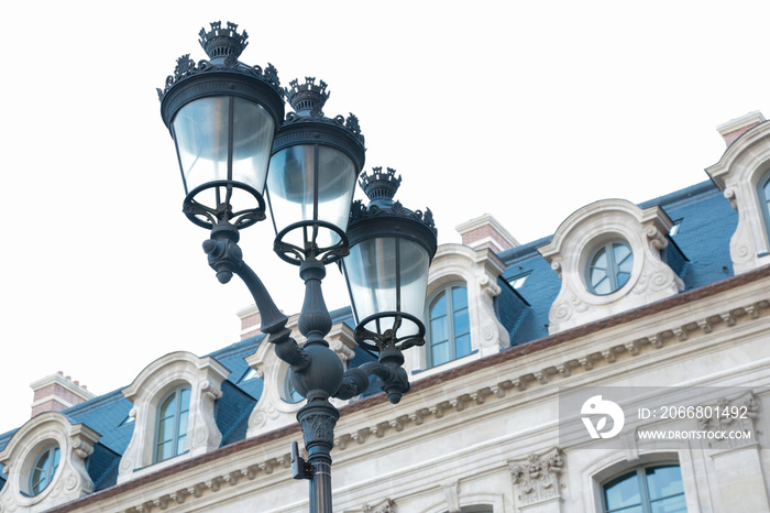 Place Vendome, heath of jewelry and historical luxury shops and hotels, in Paris, France