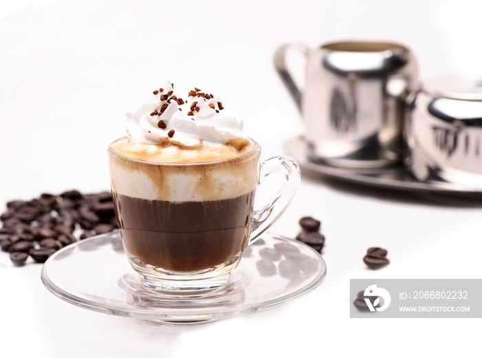 hot coffee Espresso Con Panna