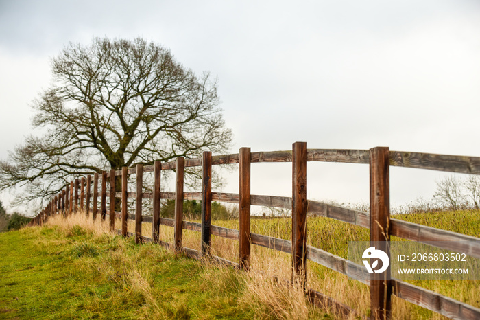 Scenic walking route in countryside location to get fresh air and exercise outdoors