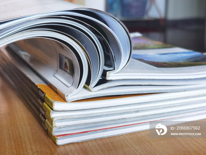 stack of magazines