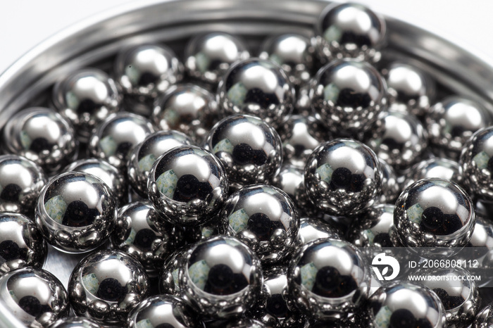 Group of metallic steel Bearing balls