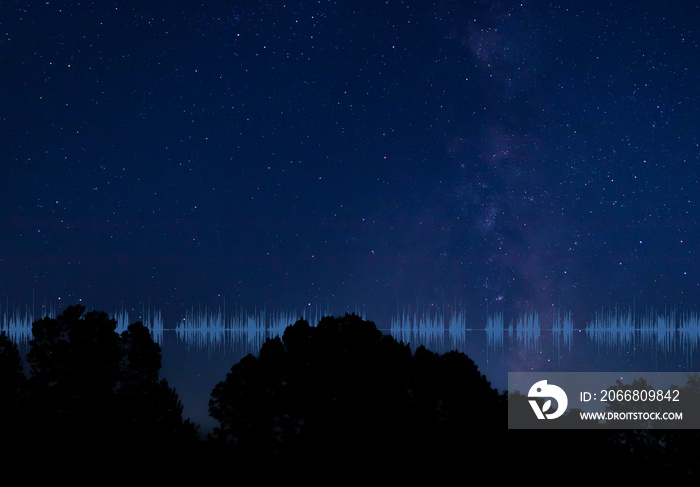 Radio signal on a  bright night