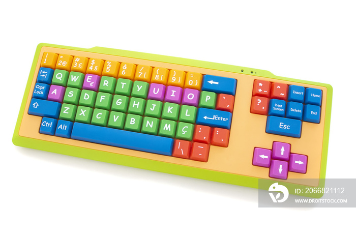 learning colorful keyboard