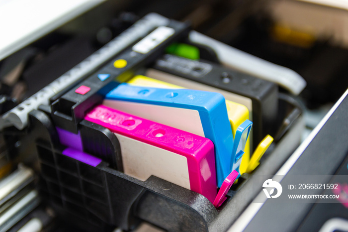 An ink cartridge or inkjet cartridge is a component of an inkjet printer that contains the ink four color