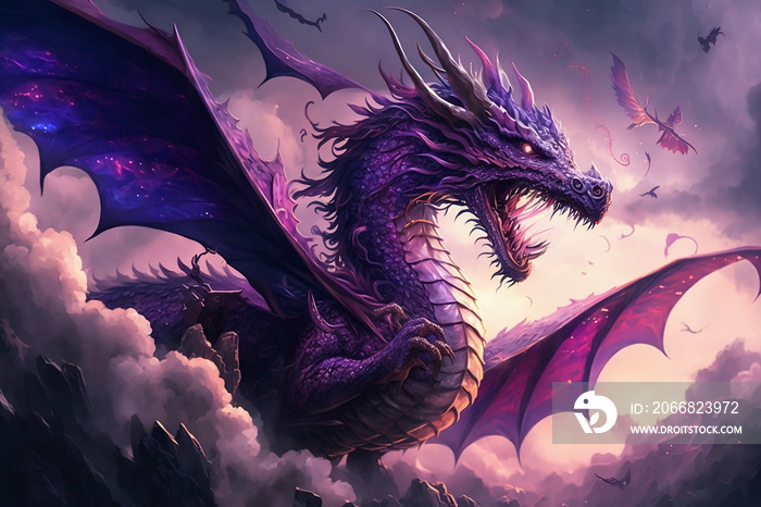 The Majestic Beauty of a Giant Dragon