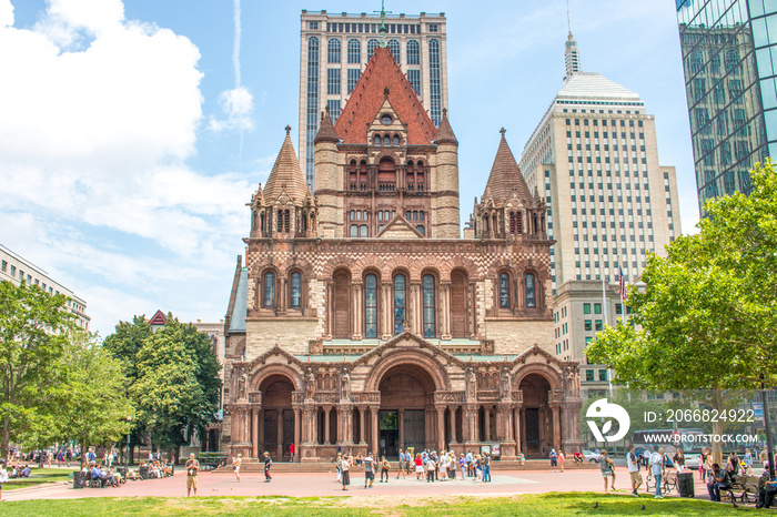 Trinitiy Church in the City of Boston Massachusetts USA