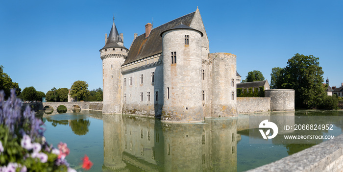 Castle of Sully-sur-Loire in France