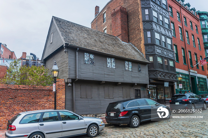 Paul Revere House at North Square in Boston