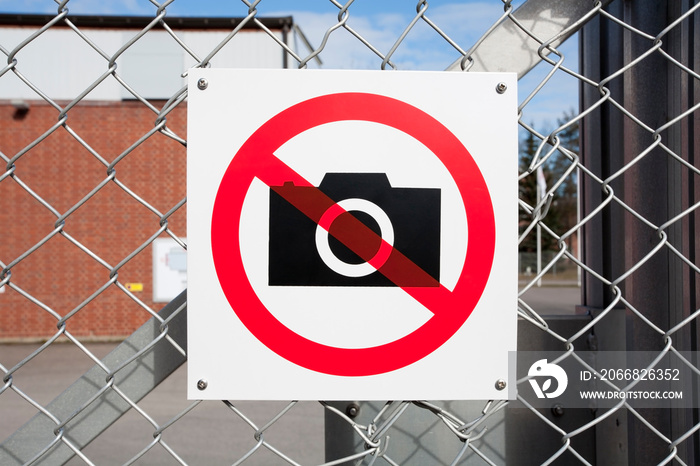 no photos sign