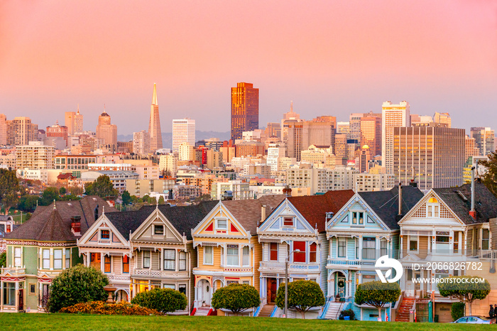 The Painted Ladies of San Francisco, California