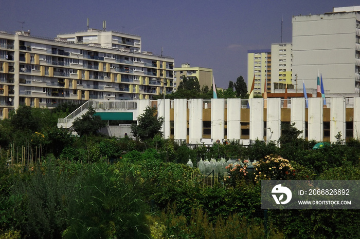 Bagnolet, parc Des Guilands, Jean Moulin, quartier de la Noue