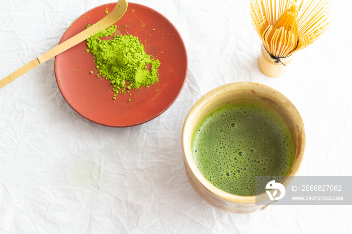 抹茶　茶筅　茶さじ