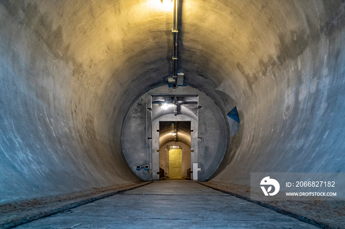 inside air-raid shelter mussolini tunnel in rome