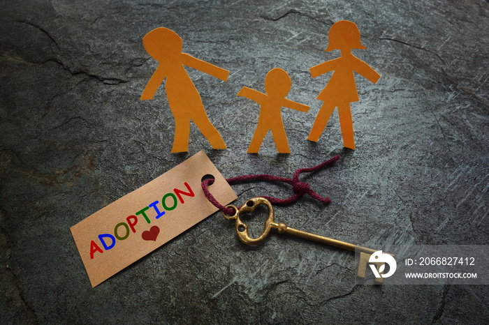 Paper family gold Adoption key