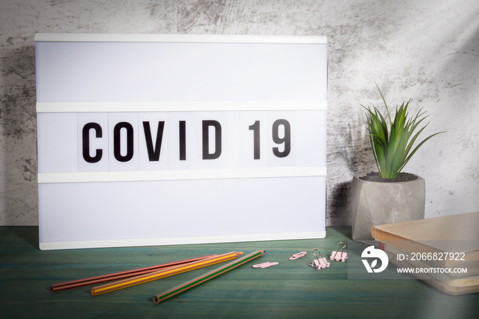 Covid 19 Coronavirus. Symptoms, spreading, transmitting and restrictions concept