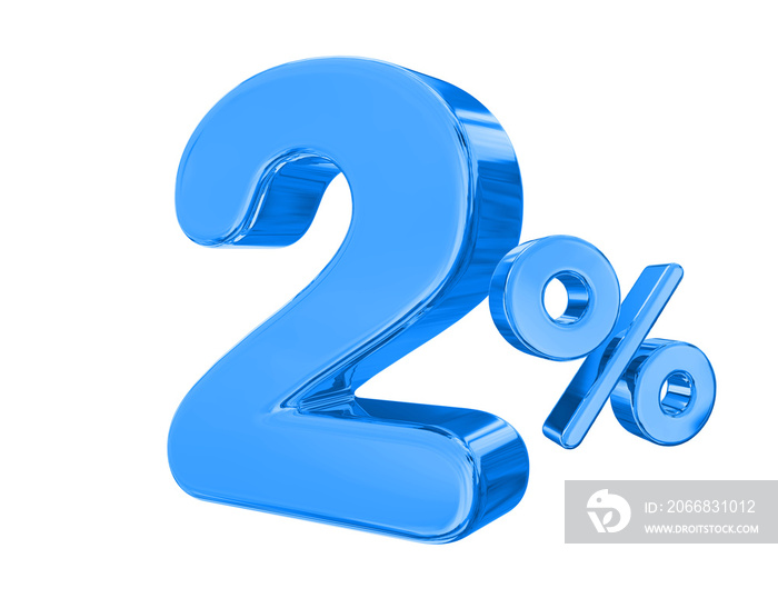 2 Percent Blue Sale off Discount