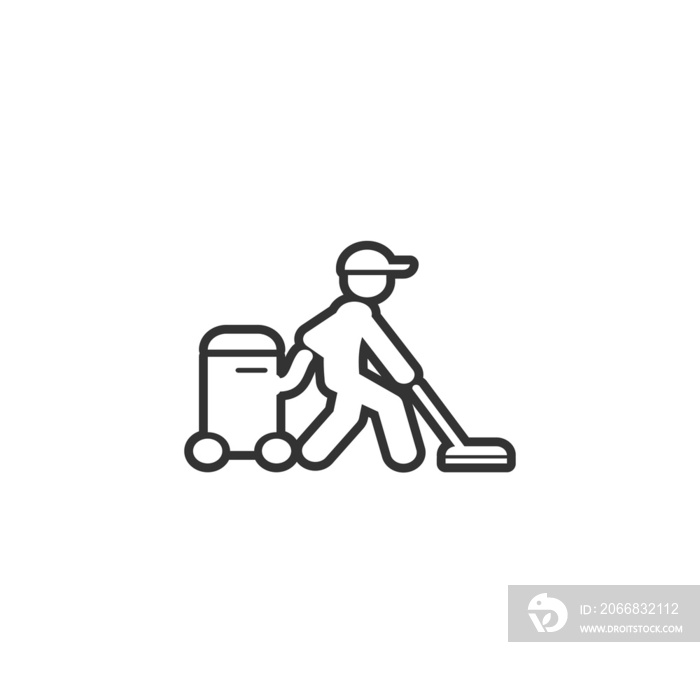 vacuum cleaning vector icon illustration sign solid art icon isolated on white background.  filled symbol in a simple flat trendy modern style for your website design, logo, and mobile app