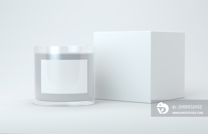 Candle and box mock up