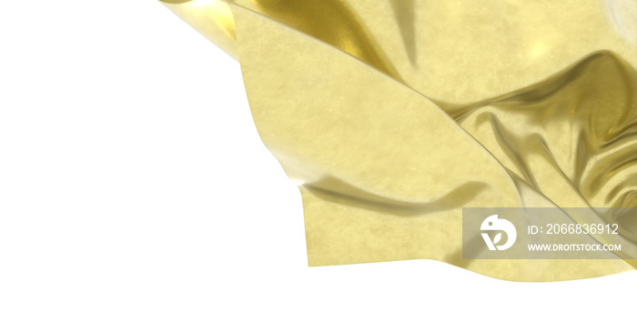 3D render of Gold Cloth abstract background